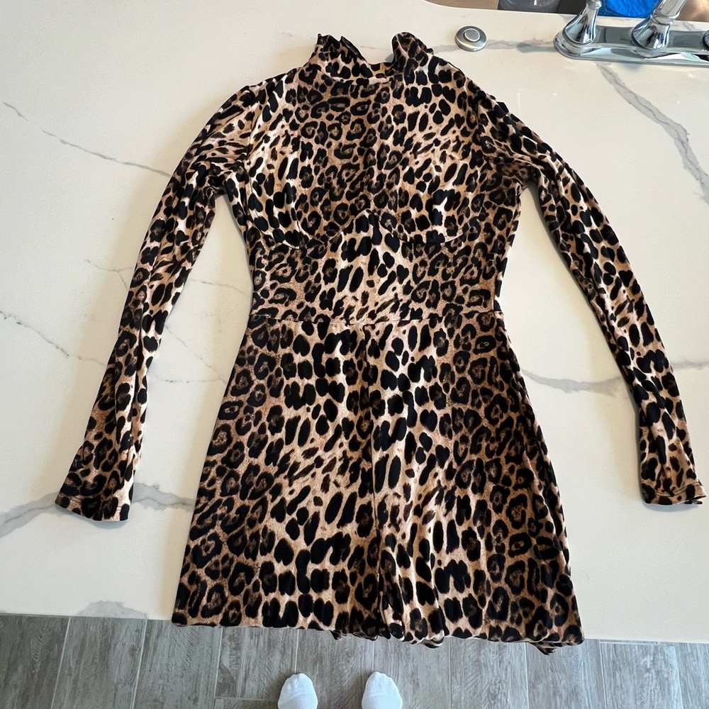 Animal print jumper